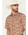 Image #2 - RANK 45® Men's Thunderhead Southwestern Short Sleeve Button-Down Stretch Western Shirt, Multi, hi-res