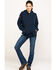 Image #6 - Ariat Women's FR Primo Fleece Logo Hooded Sweatshirt, Navy, hi-res