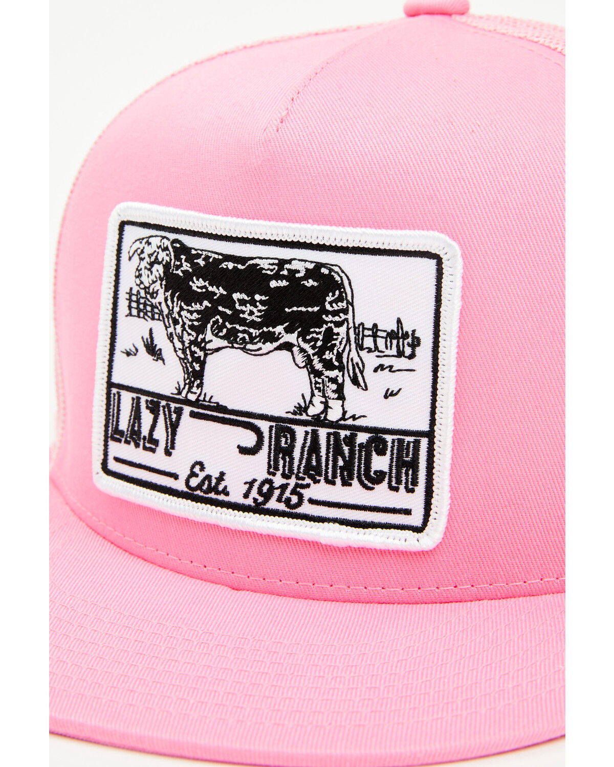 Image #2 - Lazy J Ranch Wear Women's Boot Barn Exclusive Bull Trap Ball Cap, Pink, hi-res