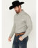 Image #2 - Justin Men's Boot Barn Exclusive JustFlex Medallion Print Long Sleeve Button-Down Western Shirt , Green, hi-res