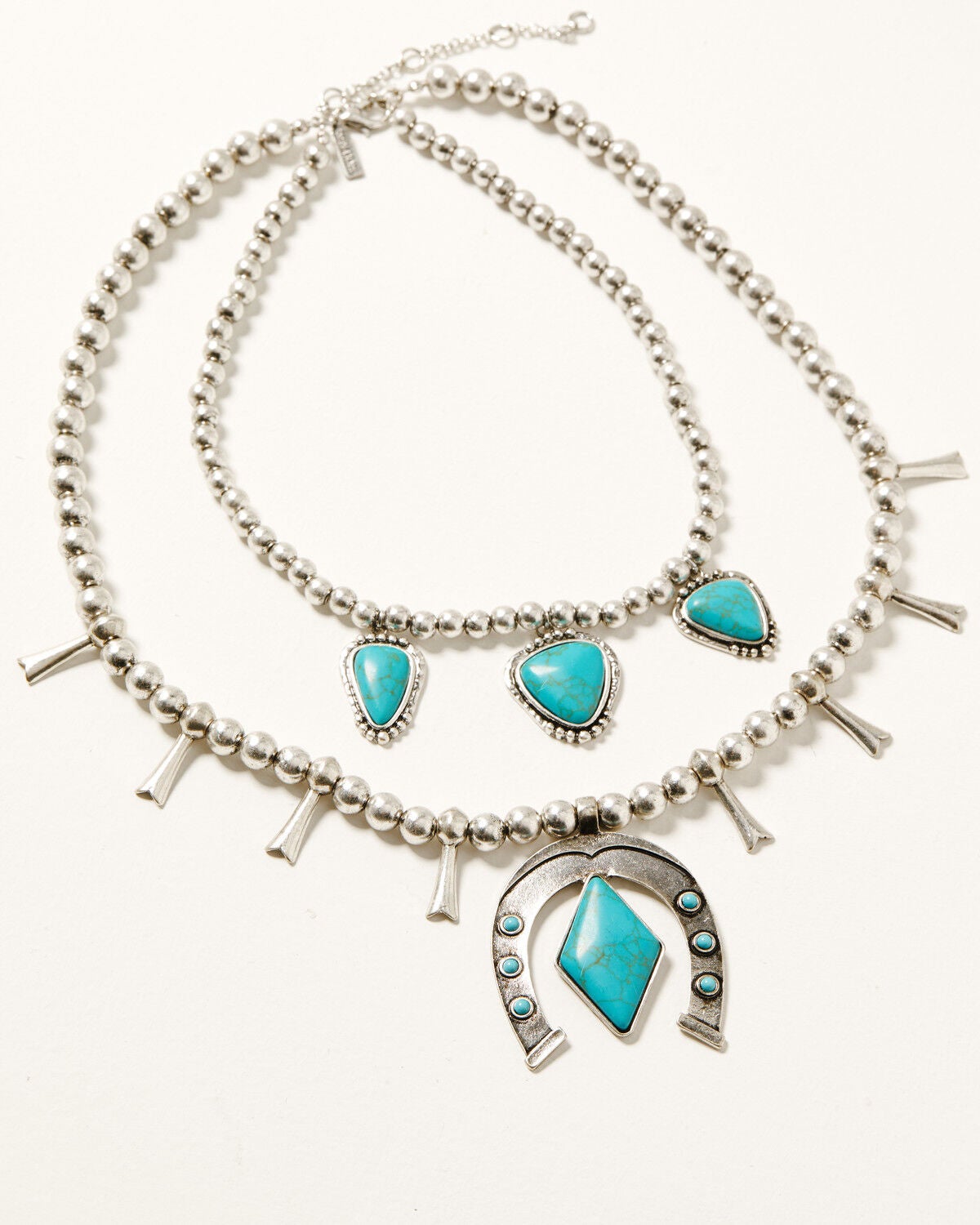 Shyanne Women's Frontier Antique Silver Layered Necklace, Silver, hi-res