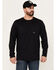Image #1 - Ariat Men's Rebar Workman Chrome Moto Eagle Long Sleeve Graphic Work T-Shirt, Black, hi-res