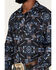 Image #3 - Rock & Roll Denim Men's Southwestern Knit Long Sleeve Button Down Shirt, Indigo, hi-res