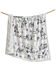 Image #2 - HiEnd Accents Ranch Life Western Toile Campfire Sherpa Throw, Black, hi-res