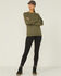 Image #4 - Carhartt Women's Solid Block Logo Midweight Relaxed Pullover Sweatshirt, Olive, hi-res