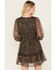 Idyllwind Women's Susie Ditsy Floral Print Long Sleeve Dress, Dark Brown, hi-res