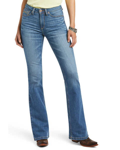 Ariat Women's R.E.A.L. Daniela High Rise Bootcut Jeans, Blue