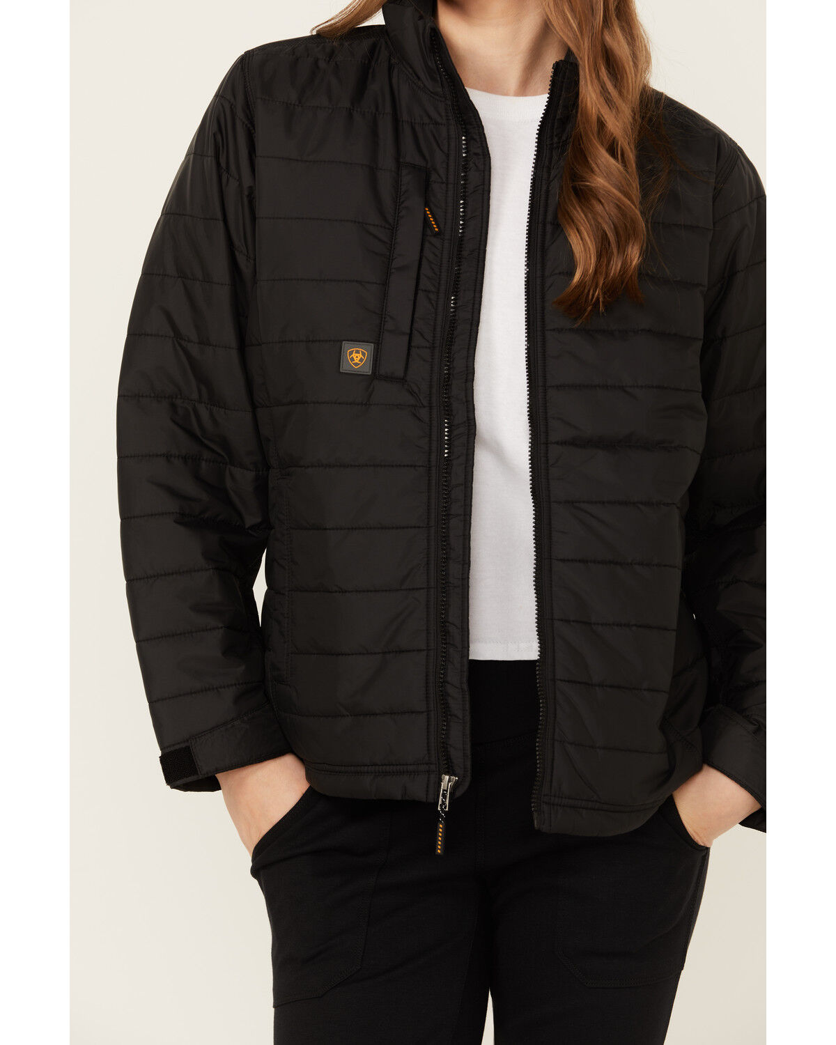 Image #3 - Ariat Women's Rebar Cordura Ripstop Lightweight Insulated Jacket, Black, hi-res