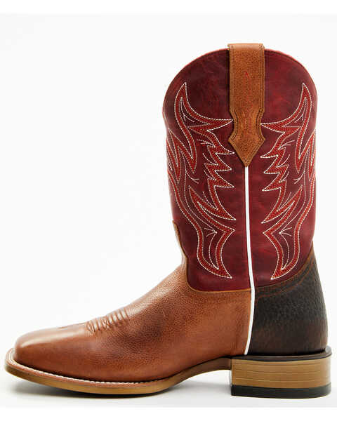 Image #3 - Cody James Men's Hoverfly Western Performance Boots - Broad Square Toe, Red/brown, hi-res