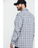 Cinch Men's FR Lightweight Check Print Long Sleeve Pearl Snap Work Shirt , White, hi-res