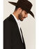 Image #2 - Circle S Men's Lubbock Suit Coat - Short, Reg, Tall, Black, hi-res