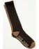 Image #3 - Cody James Men's Basic Crew Socks - 3 Pack, Brown, hi-res