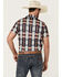 Image #4 - Rock & Roll Denim Men's Southwestern Print Short Sleeve Polo Shirt, Navy, hi-res
