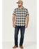Flag & Anthem Men's Desert Son Gallatin Vintage Plaid Short Sleeve Snap Western Shirt , Cream, hi-res