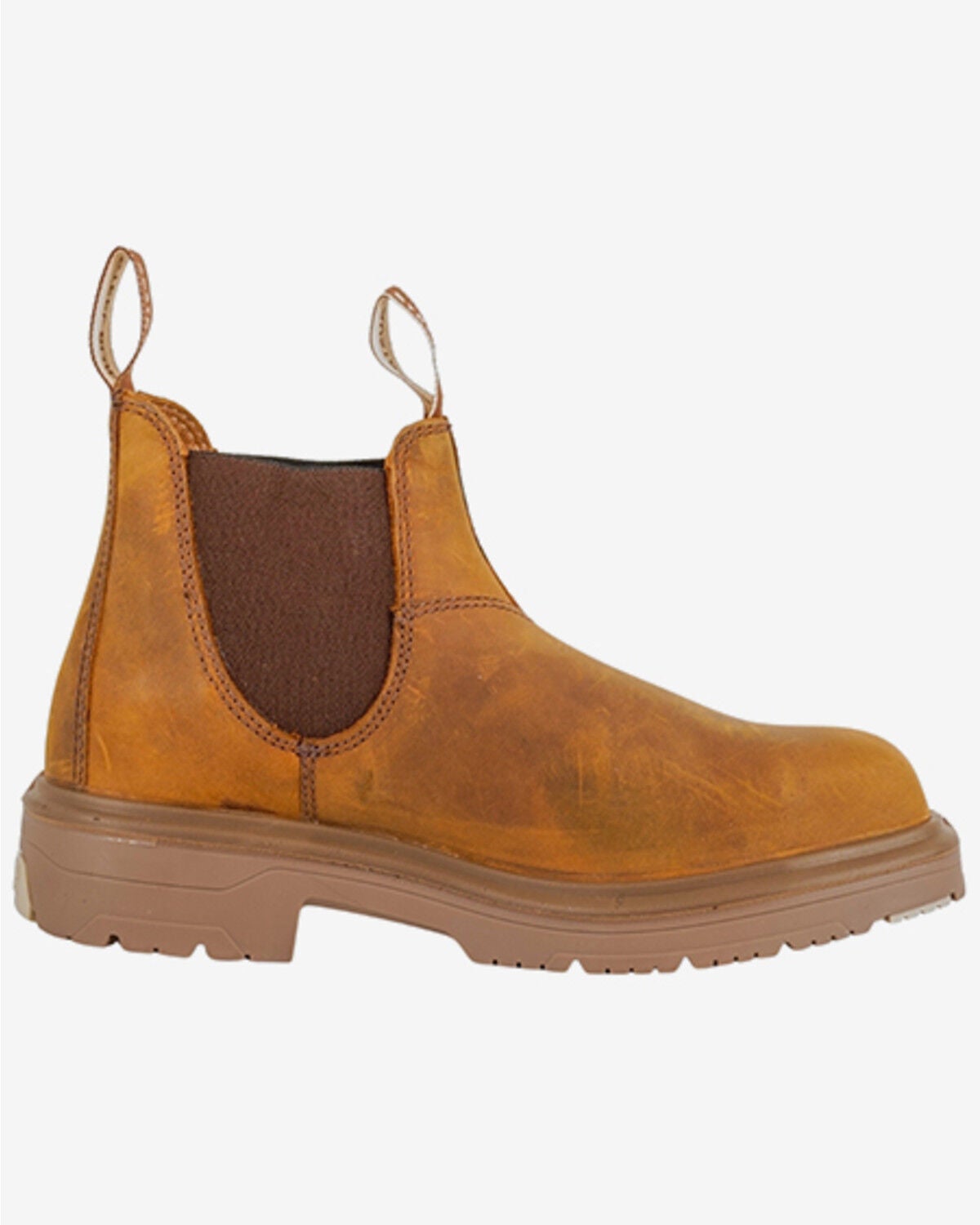Image #2 - Steel Blue Men's Hobart Pull-On Chelsea Work Boots - Steel Toe, Brown, hi-res