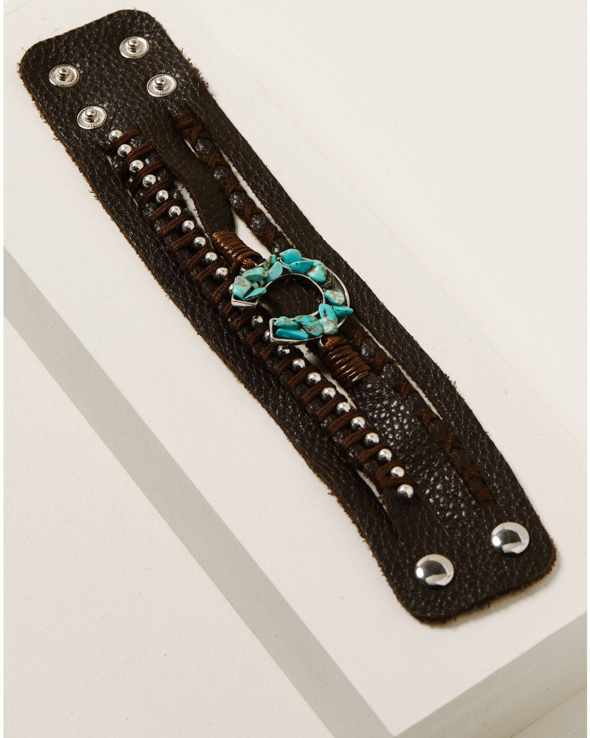 Image #1 - Idyllwind Women's Wrap Me Up Leather Bracelet, Brown, hi-res