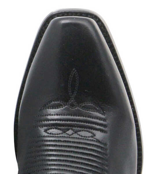 Image #6 - El Dorado Men's Handmade Vanquished Calf Western Boots - Square Toe, Black, hi-res