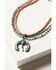 Image #1 - Shyanne Women's Wildflower Bloom Squash Blossom Arrow Necklace, Silver, hi-res