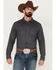 Image #1 - Gibson Trading Co Men's Southside Satin Stripe Snap Western Shirt, Grey, hi-res