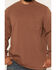Image #3 - Hawx Men's Forge Solid Long Sleeve Pocket Work T-Shirt, Dark Brown, hi-res