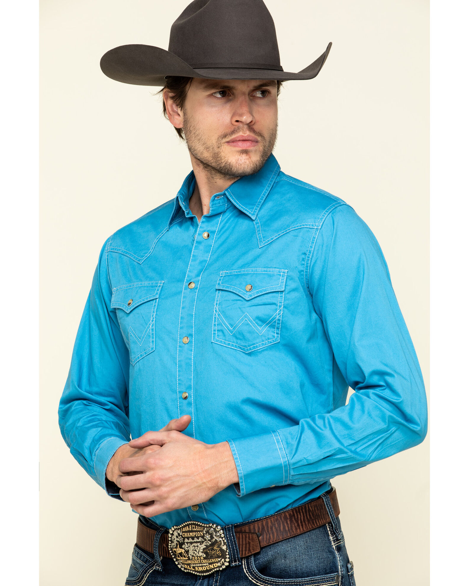 Wrangler Retro Men s Long Sleeve Western Shirt Sheplers