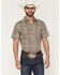 Image #1 - Cody James Men's Wells Floral Paisley Print Short Sleeve Button-Down Stretch Western Shirt - Tall, Rust Copper, hi-res