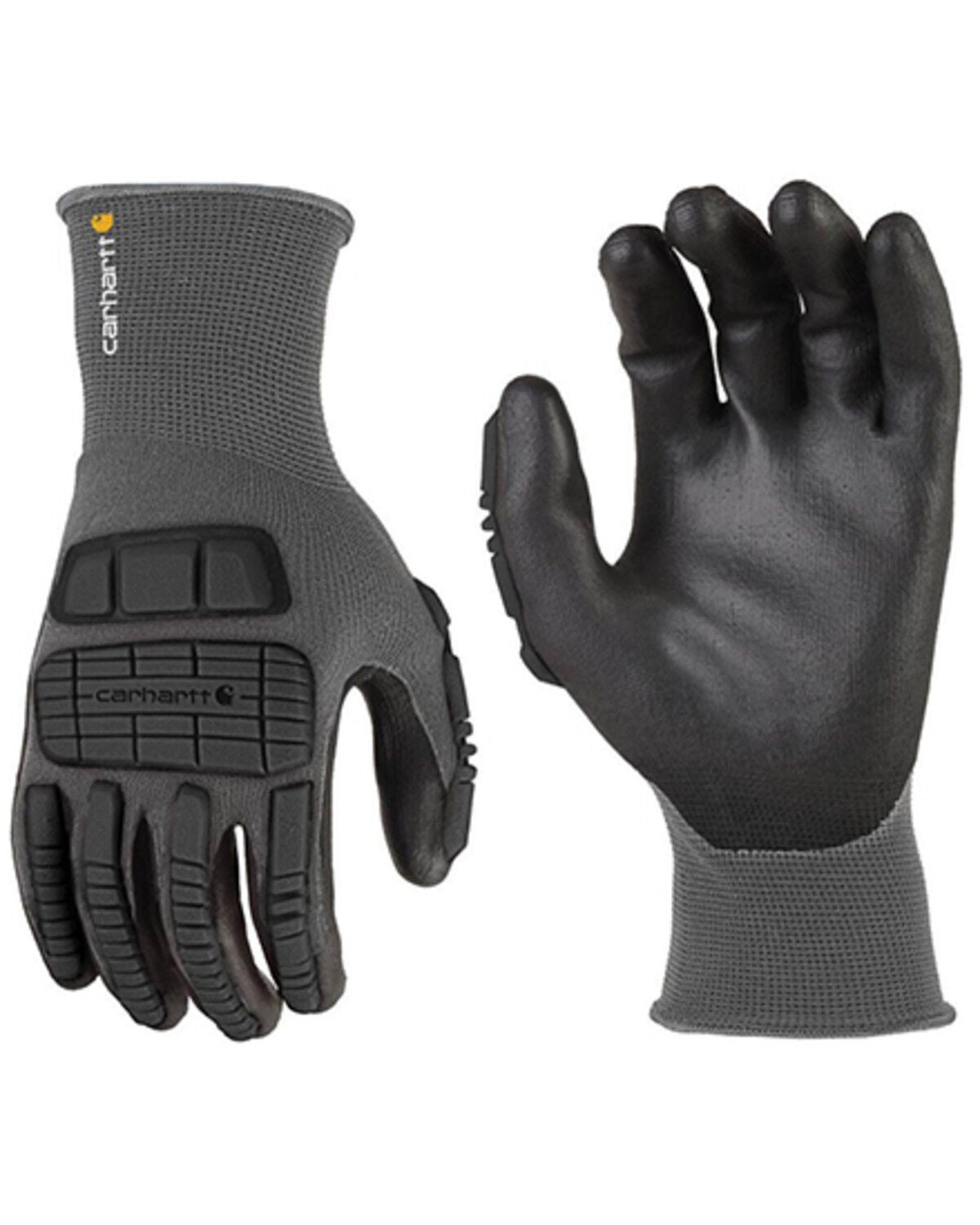 Image #1 - Carhartt Hybrid C-Grip&reg; Gloves, Grey, hi-res