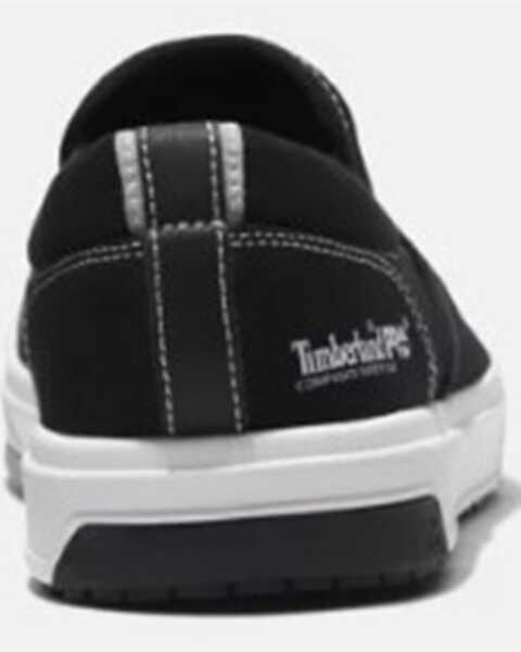 Image #4 - Timberland Men's Berkley Slip-On Work Shoes - Composite Toe, Black/white, hi-res