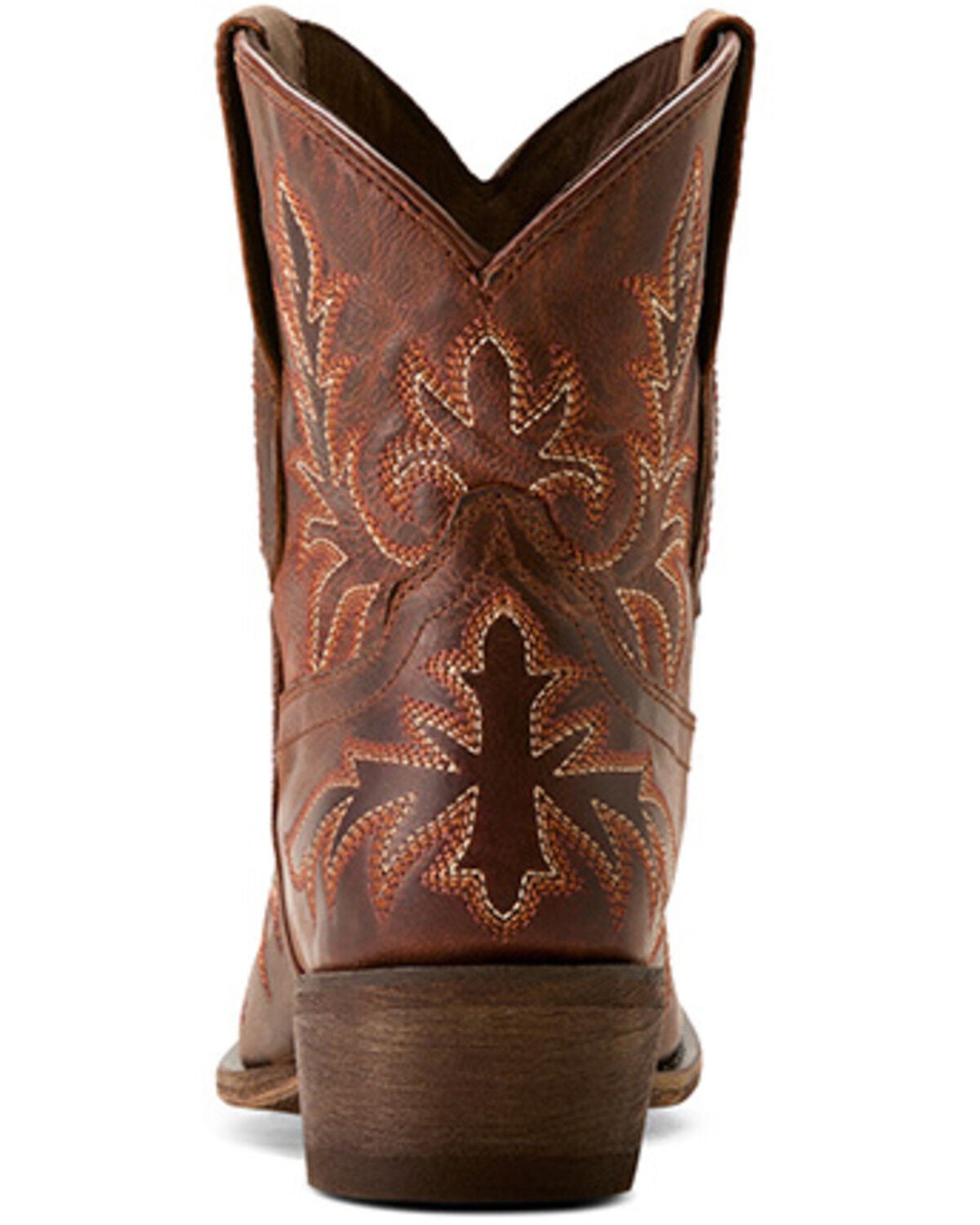 Image #3 - Ariat Women's Carlin Western Booties - Round Toe, Brown, hi-res