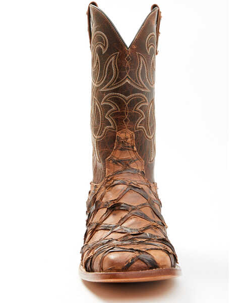 Cody James Men's Pirarucu Exotic Boots - Broad Square Toe, Brown, hi-res