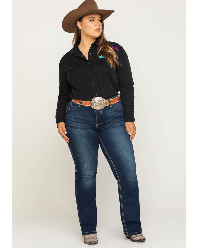 Wrangler Women S Western Ultimate Riding Q Baby Jeans Plus