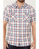 Image #3 - Flag & Anthem Men's Desert Son Tifton Large Plaid Short Sleeve Snap Western Shirt , Red, hi-res