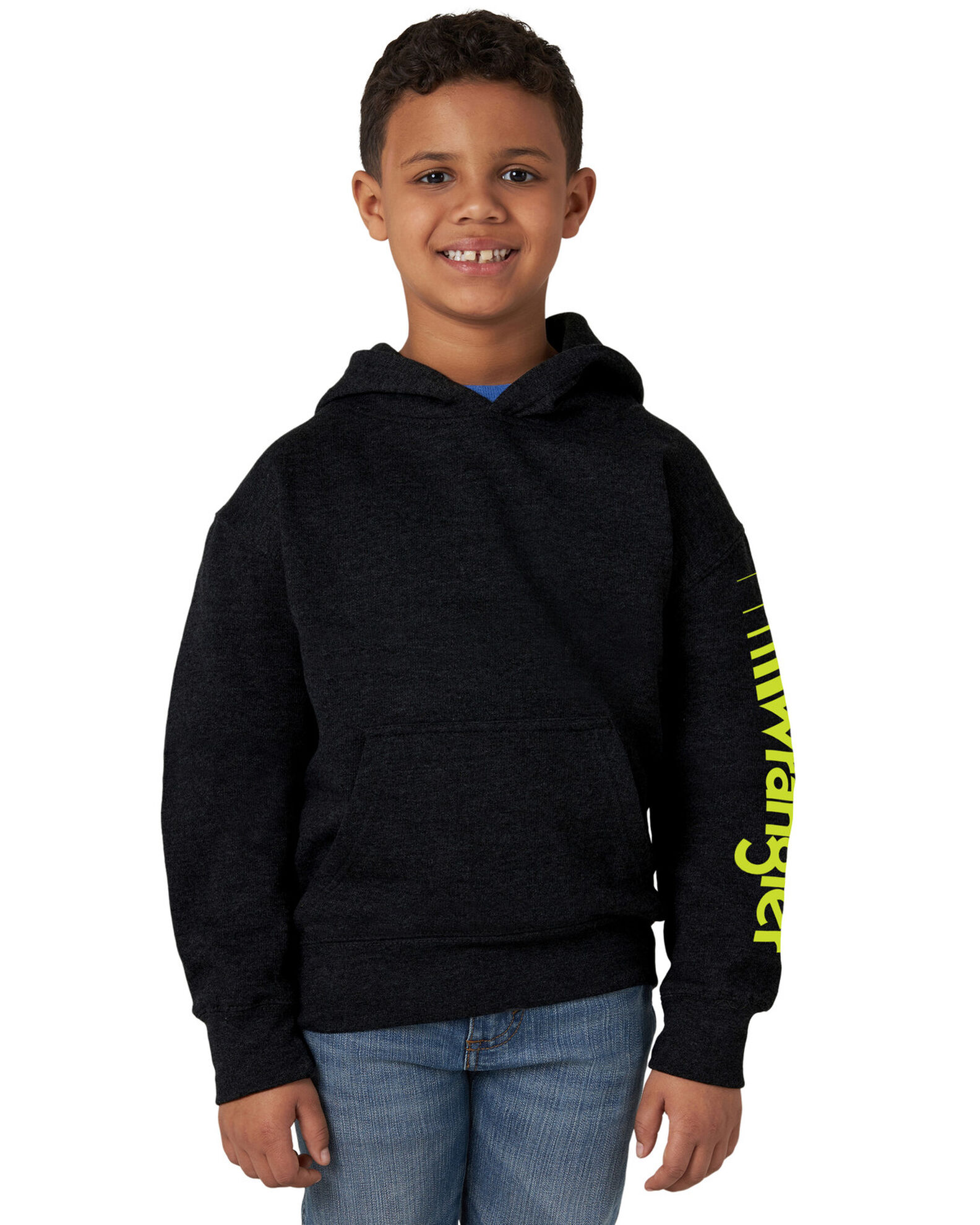 Wrangler Boys Black Kabel Sleeve Logo Hooded Sweatshirt Sheplers