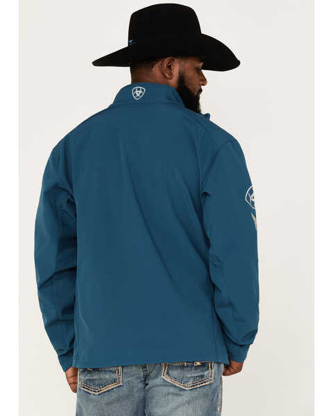 Image #4 - Ariat Men's Logo 2.0 Softshell Jacket, Blue, hi-res