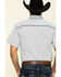 Image #2 - Cowboy Hardware Men's White Little Zig Geo Print Short Sleeve Western Shirt, White, hi-res
