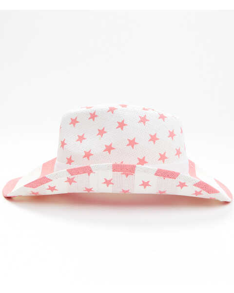 Image #3 - Shyanne Little Girls' Justice Straw Western Hat, Pink, hi-res