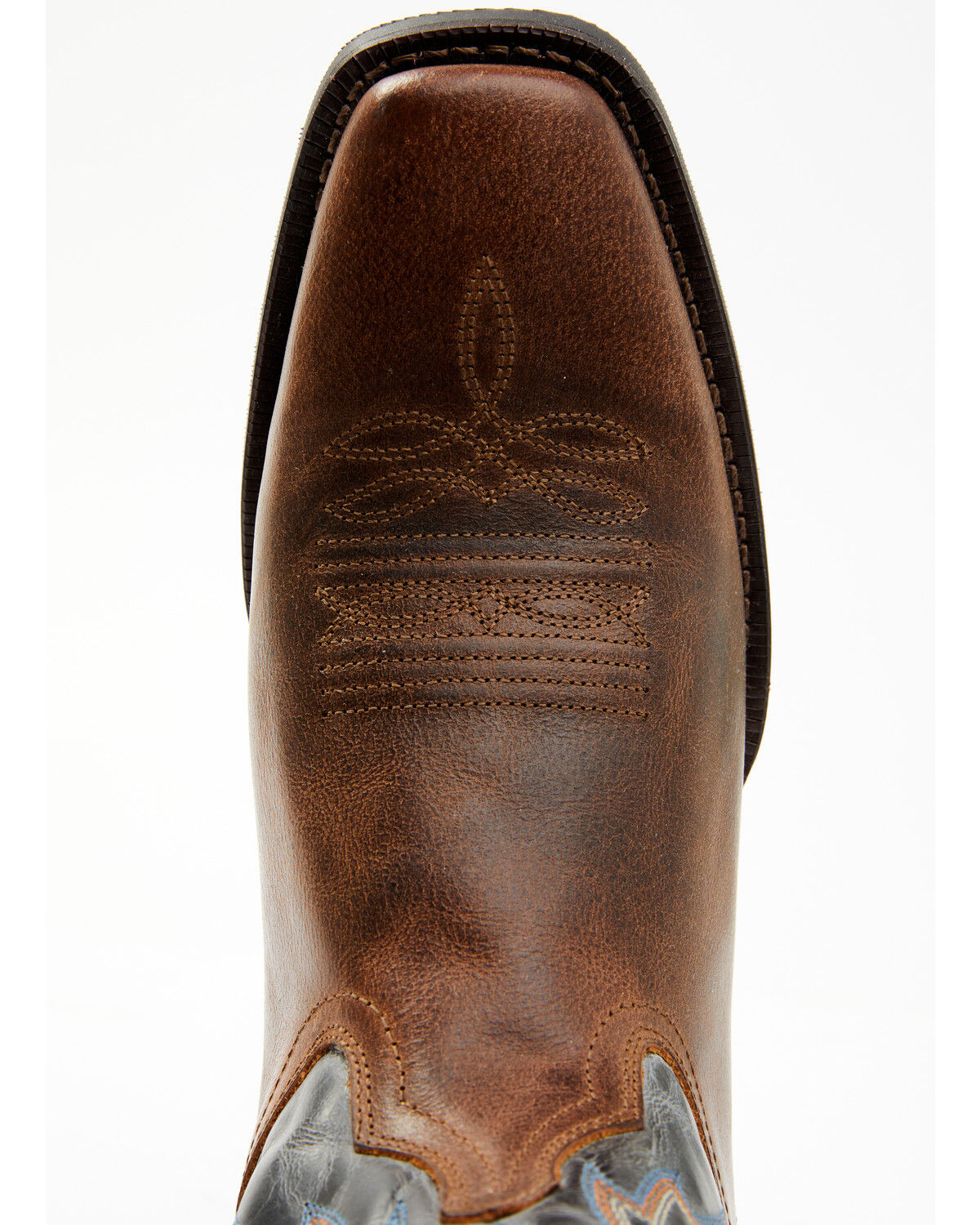 Image #6 - Laredo Men's McKinney Western Boots - Square Toe, Brown/blue, hi-res