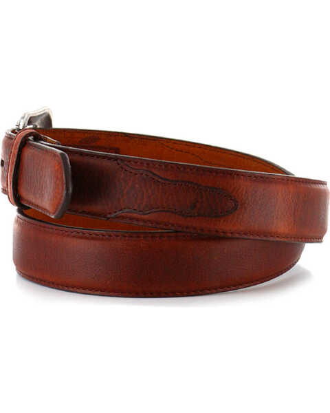 Image #4 - 3D Men's 1 1/2" Basic Western Belt, Brown, hi-res