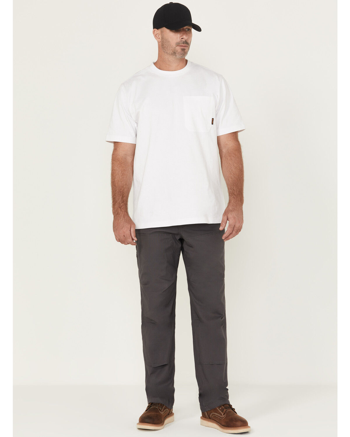 Image #1 - Lucky Brand Workwear Men's Double Knee Canvas Work Pants, Grey, hi-res