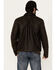 Image #4 - Moonshine Spirit Men's Outlaw Faux Leather Moto Biker Jacket, Dark Brown, hi-res