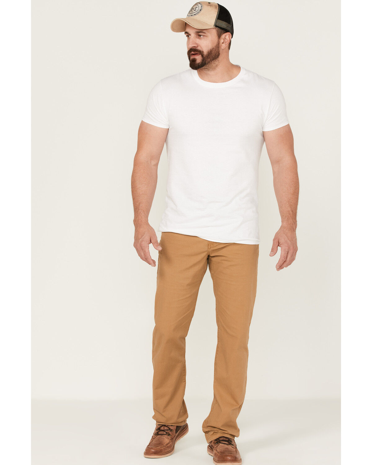 Image #1 - Brothers and Sons Men's Weathered Ripstop Slim Straight Outdoor Pants, Beige/khaki, hi-res