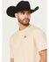 Image #4 - Hooey Men's Lucky Strike Short Sleeve Graphic T-Shirt, Tan, hi-res