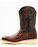 Image #3 - RANK 45® Men's Bullet Saddle Western Performance Boots - Broad Square Toe, Black/brown, hi-res