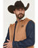Image #2 - Cowboy Hardware Men's Skull Banner Twill Concealed Carry Vest, Tan, hi-res