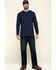 Image #6 - Hawx Men's Navy Sleeve Logo Long Sleeve Work T-Shirt - Tall, Navy, hi-res