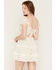Image #4 - Cleo + Wolf Women's Ivy Floral Print Short Sleeve Mini Dress, Ivory, hi-res