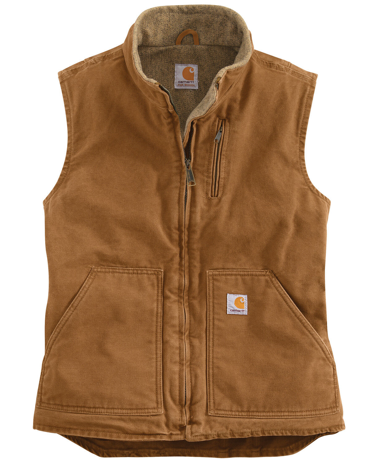 Mauve Sandstone Mock-Neck Vest