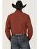 Image #4 - Kimes Ranch Men's Linville Solid Long Sleeve Button-Down Stretch Western Shirt, Red, hi-res