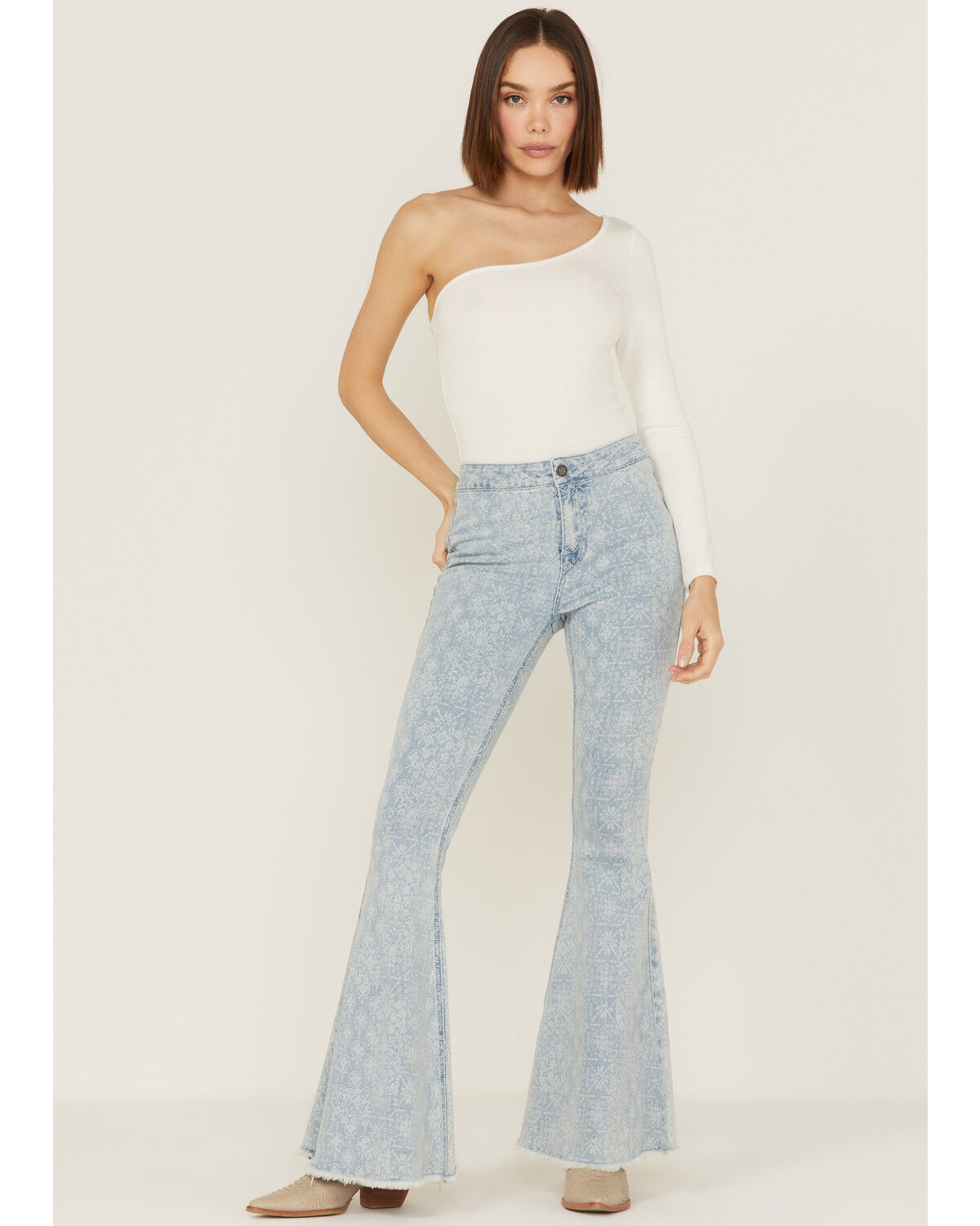 Image #1 - Rock & Roll Denim Women's Vintage Floral Flare Jeans, , hi-res