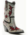 Image #1 - Azalea Wang Women's Kaitland Embellished Boots - Snip Toe, Black/red, hi-res